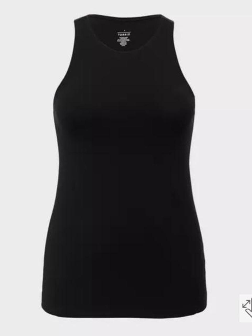 Torrid Black Foxy High Neck Tank - Size 2 (16/18)